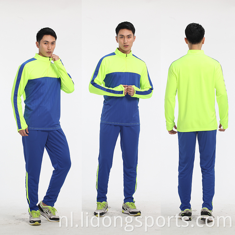 Factory Groothandel Sport Training Kleding Men Gewoon voetbal voetbal Tracksuit